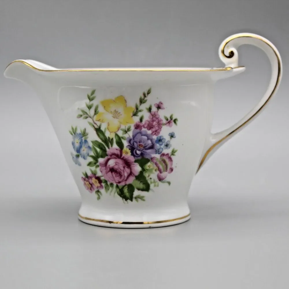 Kingswood China Creamer 8 ounce Spring Floral Design Occupied Japan